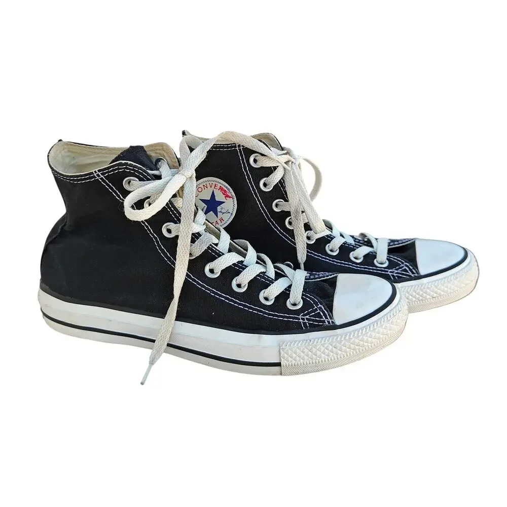 Converse Chuck Taylor All Star Black Hi Top Sneakers M7 W9